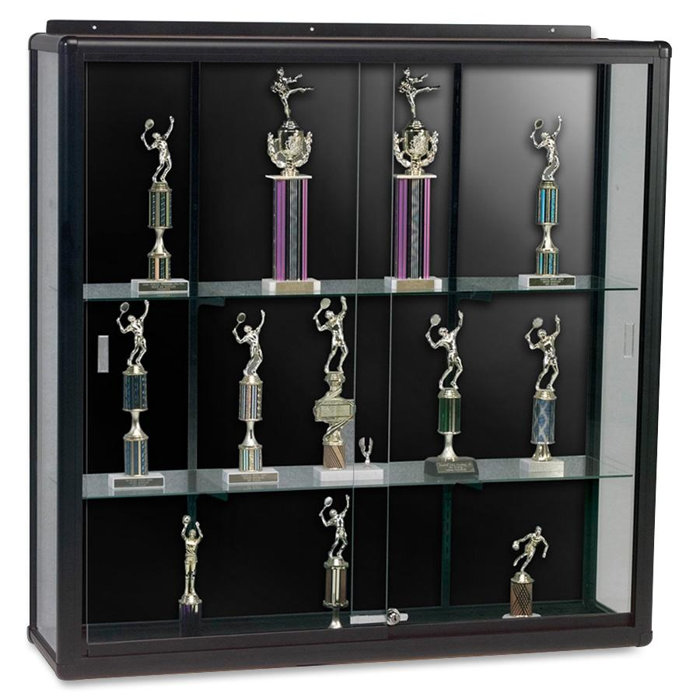 MooreCo Wall Mount Display Case Metal Trophy Display Case Wayfair